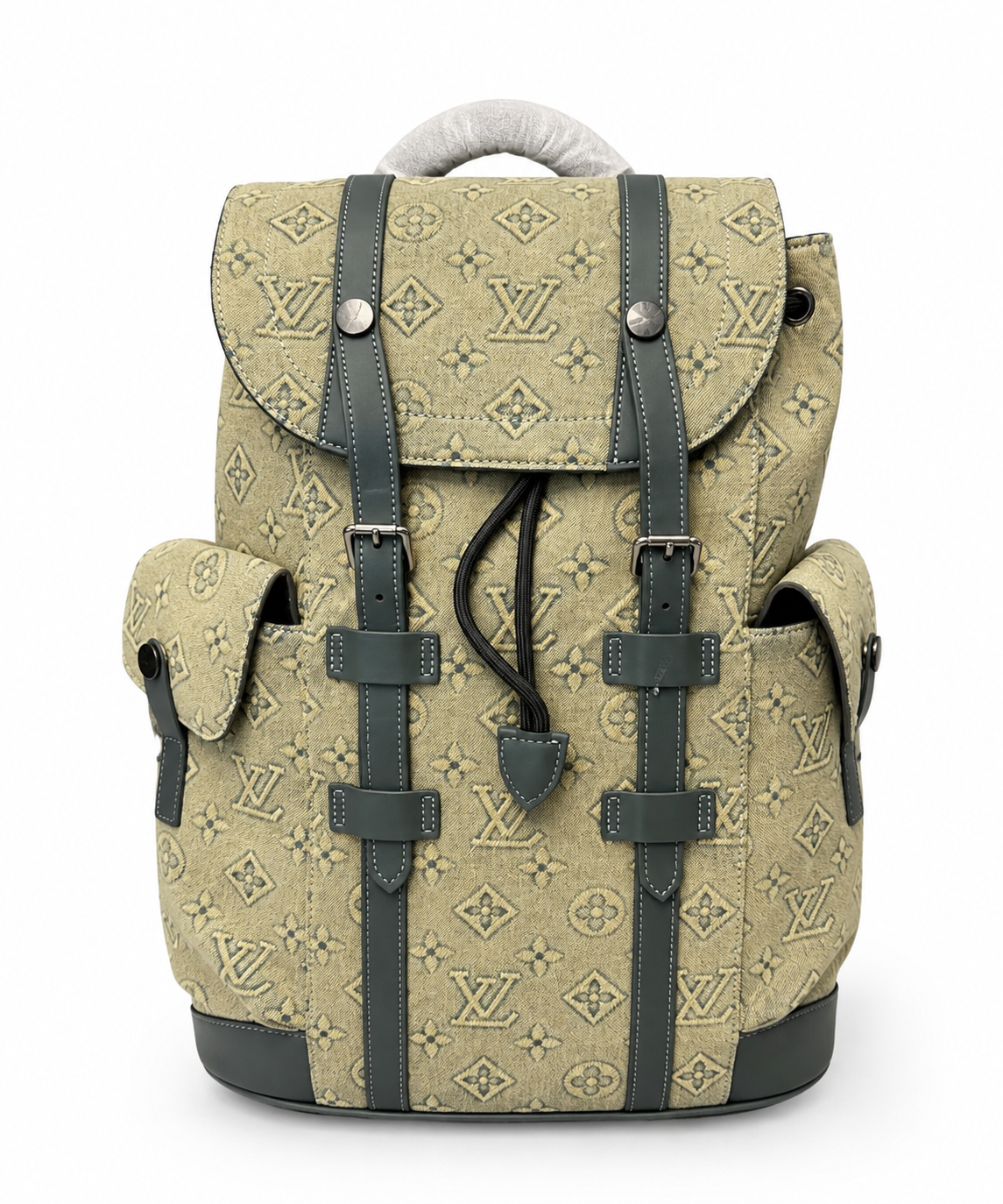 Monogram Backpack - Olive & Dark Green