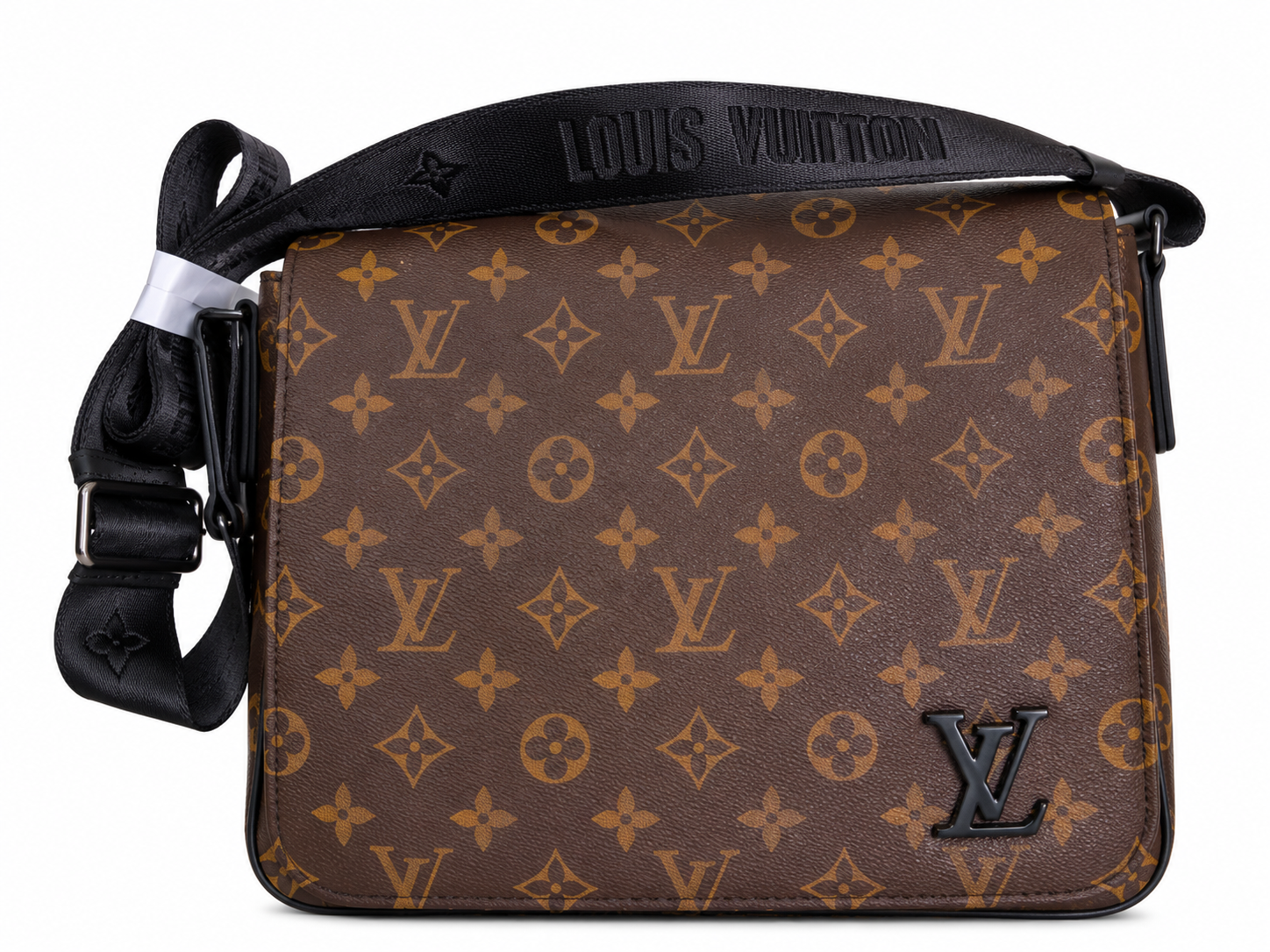 Monogram Messenger Bag - Brown & Black