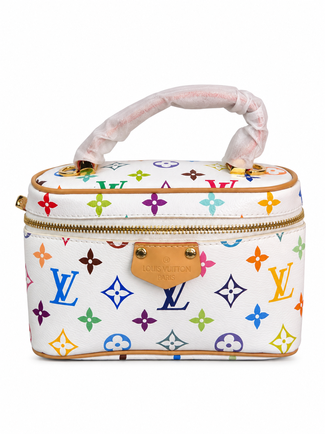 Vanity Bag - White Multicolor Monogram